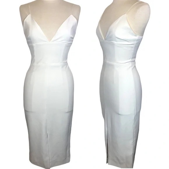 Bianca and Bridgett White Bodycon Dress - Picture 1 of 11
